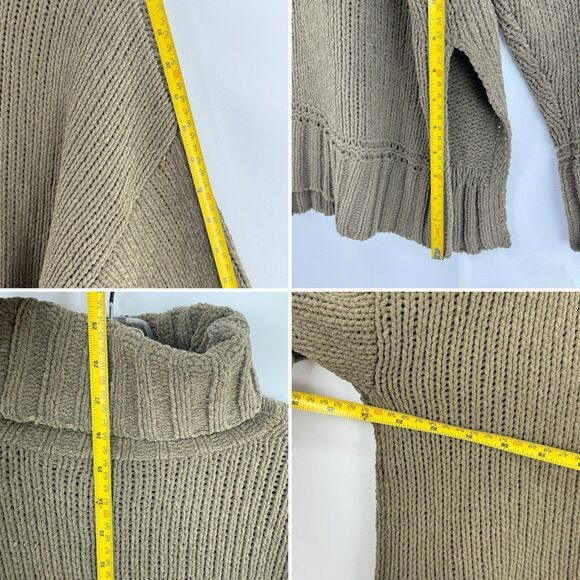 Aerie Olive Green Soft Cozy Turtleneck Sweater Size XS slightly oversized - Picture 11 of 16